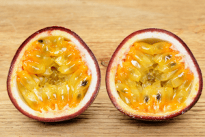 Fresh Passion Fruit ready to go into this cocktail