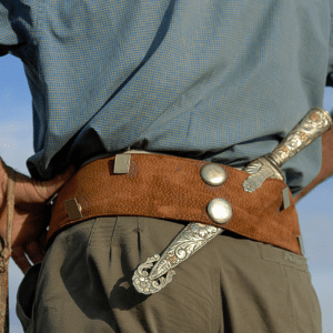 gaucho in traditional dress with gaucho knife