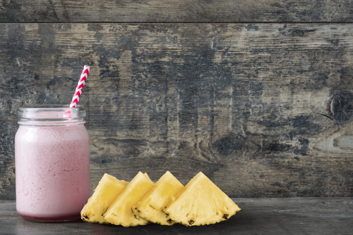 blended red wine and pineapple cocktail from Brazil