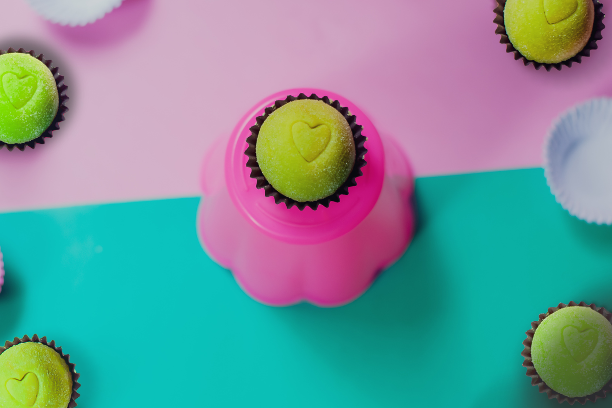 Brazilian St. Patrick's Day treats: green brigadeiros made with Irish cream